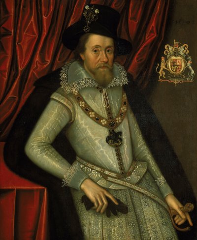 James I (1566-1625), c.1610 (óleo sobre tela) de John de the Elder Critz
