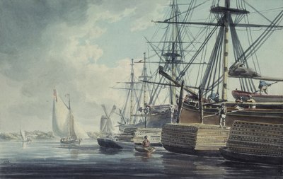 Buraco de Limehouse de John the Younger Cleveley