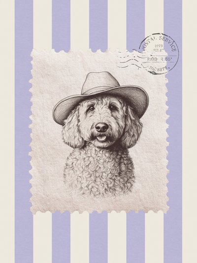 Carimbo de desenho de cowboy de Jolly and Dash