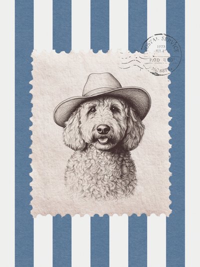 Selo do Cão Doodle Cowboy de Jolly and Dash