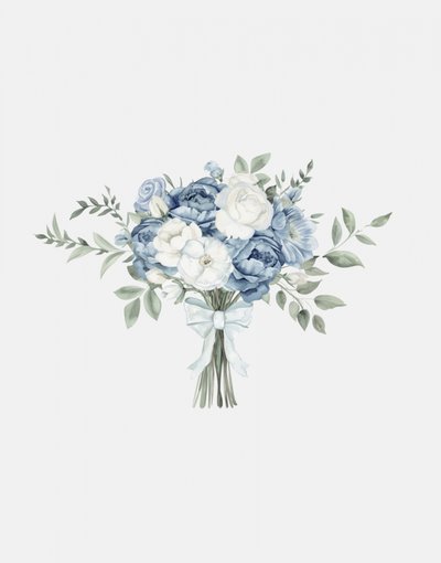 Bouquet floral azul delicado de Jolly and Dash