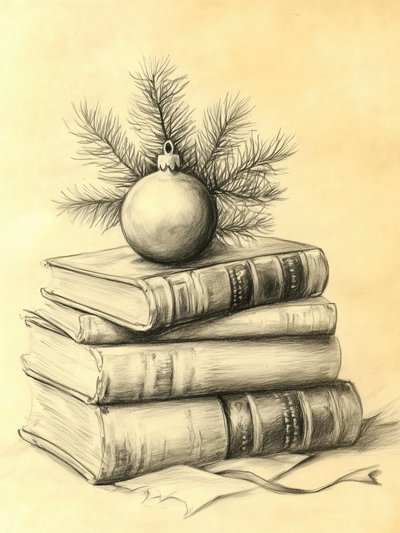 Livros de Natal antigos de Jolly and Dash