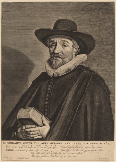 Conrado Vietor de Aachen de Jonas Suyderhoff after Frans Hals