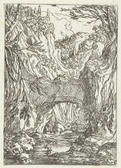 Paisagem com ponte de pedra de Jonas Umbach