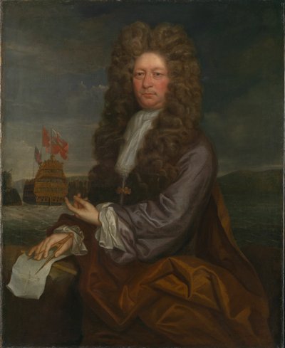 Fisher Harding, mestre-artesão, ativo em 1664-1706, com o lançamento do "Royal Sovereign de Jonathan Richardson