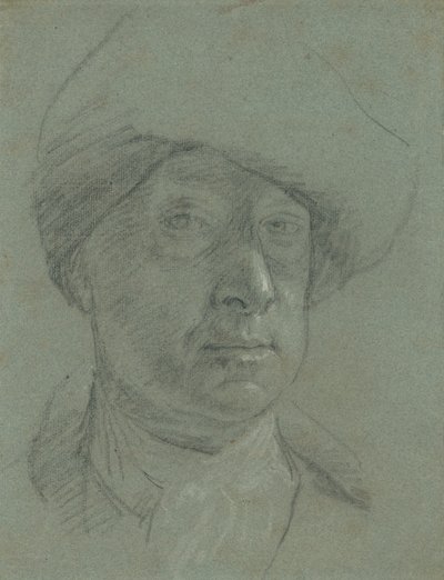 Autorretrato com um chapéu de pano de Jonathan Richardson the Elder