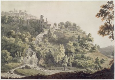 Tivoli: Uma Vista da Vila de Mecenas, 1858 de Jonathan Skelton