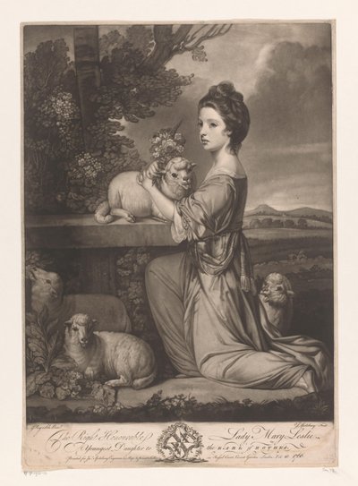 Portret de Mary Leslie The Right Honorable Lady Mary Leslie (título no objeto) de Jonathan Spilsbury
