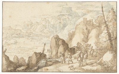 Paisagem com viajantes de Joos de Momper (II)