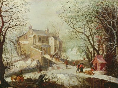 Paisagem de inverno de Joos or Josse de Momper