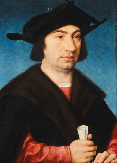 Retrato de Stefano Raggio, meio comprimento, de Joos van Cleve