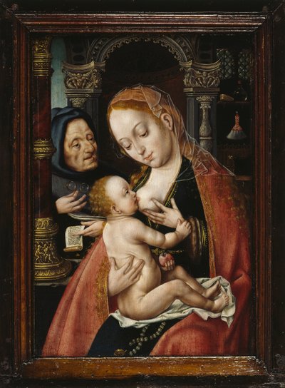 A Sagrada Família, ca 1523-1530. de Joos van Cleve Circle of .