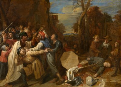 A morte é feroz e rápida (óleo sobre tela) de Joos van Craesbeeck