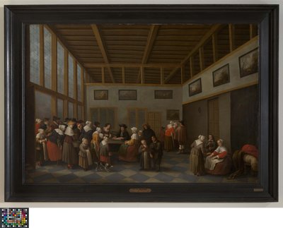 A distribuição aos pobres de Joost Cornelisz Droochsloot