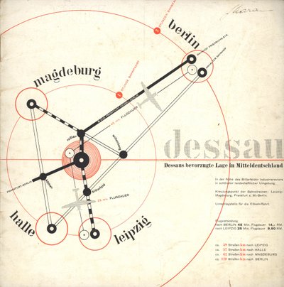 Dessau: no chão da velha cultura, 1931. de Joost Schmidt
