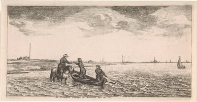 Recebimento de correio por um carteiro a cavalo Postal (título da série) de Joost van Geel