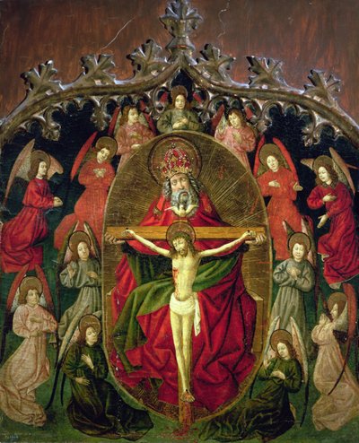 A Santíssima Trindade Rodeada De Anjos de Jorge Ingles