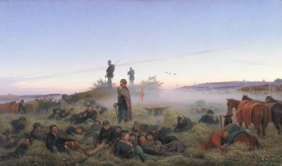 A manhã após a batalha de Isted 25 de julho de 1850 de Jorgen Valentin Sonne