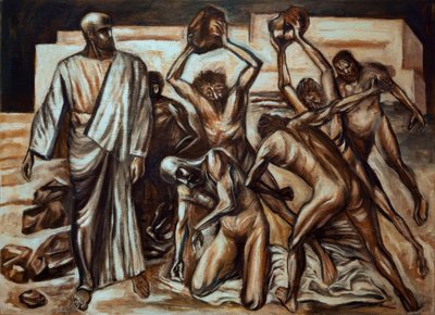 O martírio de Santo Estêvão de José Clemente Orozco