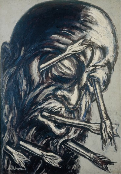 Head Pierced with Arrows, da série Los teules de José Clemente Orozco