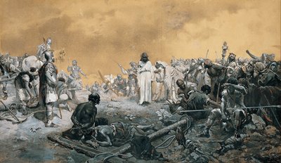 A chegada ao calvário de José Echenagusia Errazquin