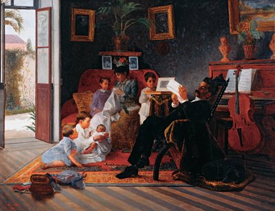 Cena da família de Adolfo Pinto de José Ferraz de Almeida Júnior
