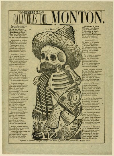 Calavera das Massas, n.º 2 de José Guadalupe Posada