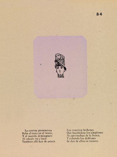 Coquete pretensiosa de José Guadalupe Posada
