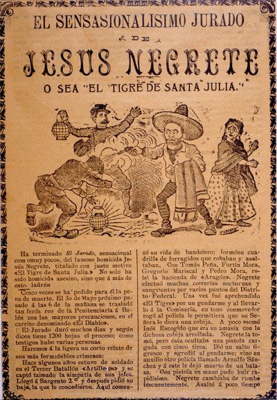 O próprio Lote Sensacional de Jesús Black, também conhecido como o Tigre de Santa Julia de José Guadalupe Posada