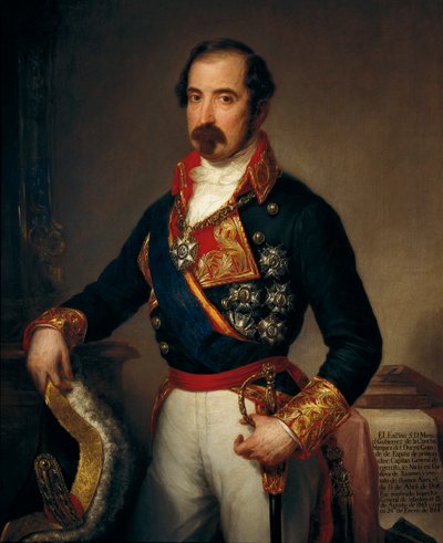 Retrato de Manuel Gutierrez de la Comcha i Irigoyen (1808-1874), Marquês del Duero de José Gutiérrez de la Vega