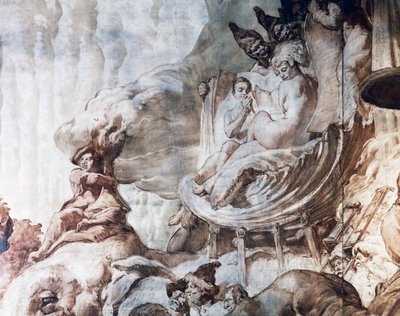 Decoração do salão de baile do Hotel Wandel em Paris, século XX (fresco) de José María Sert
