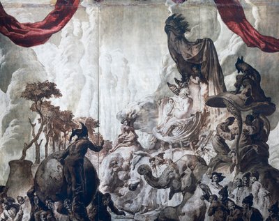 Decoração do salão de baile do Hotel Wandel em Paris, século XX (fresco) de José María Sert