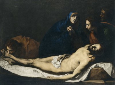 A Lamentação sobre Cristo, 1633. de José Ribera de