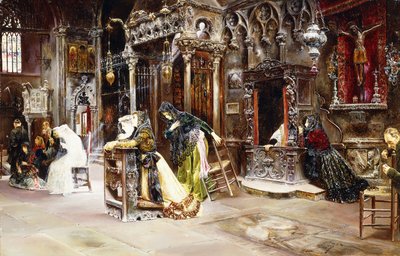 A Confissão, 1893 de Jose Gallegos Arnosa