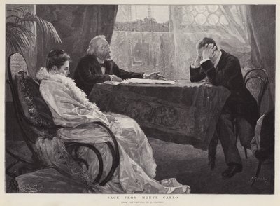 Regresso de Monte Carlo (litho) de Jose Garnelo y Alda