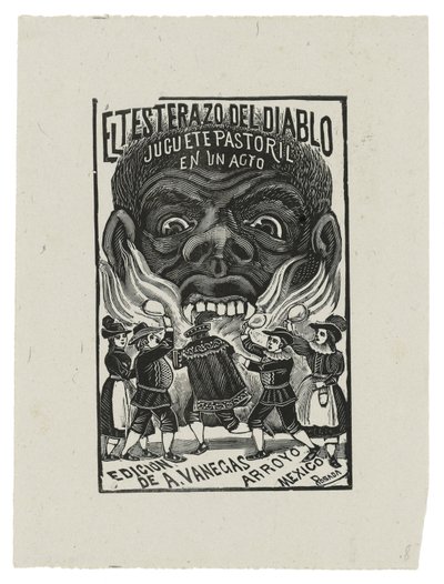 The Devil&39;s Head, c.1900, impresso em 1942 (gravura) de José Guadalupe Posada
