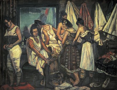 GUTIERREZ SOLANA, Jose (1886-1945). As Raparigas do Refrão. 1925 (óleo sobre tela) de Jose Gutierrez Solana