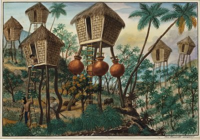 Manila e seus arredores: cabanas dos índios da montanha de Jose Honorato Lozano