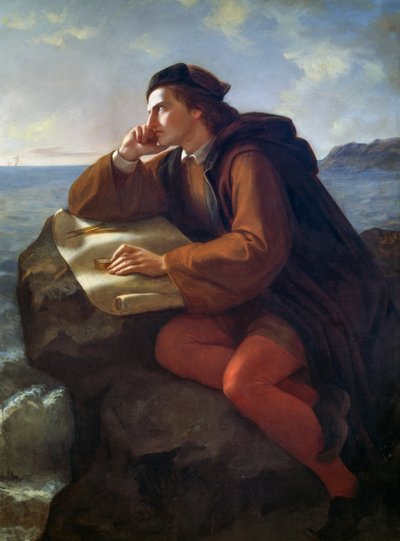 Inspiração de Cristóvão Colombo de José María Obregón