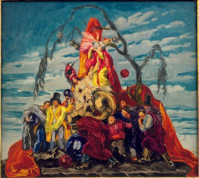Estudo preparatório para uma tapeçaria, c.1922-24 (óleo sobre papel depositado na placa) de Jose Maria Sert y Badia