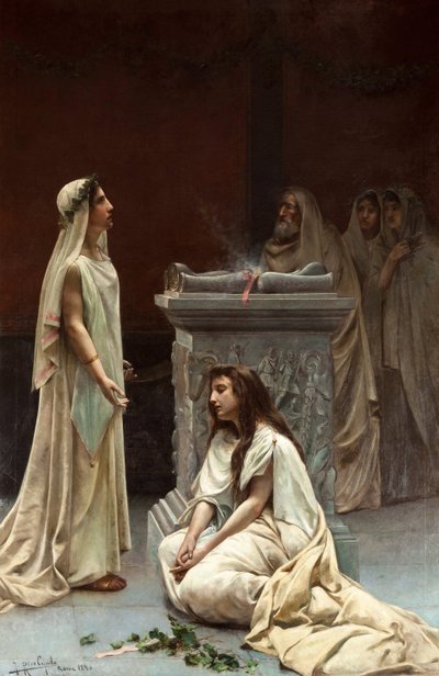 Arte académica : The Vestals par Rico Cejudo, Jose (1864-1943) de Jose Rico y Cejudo