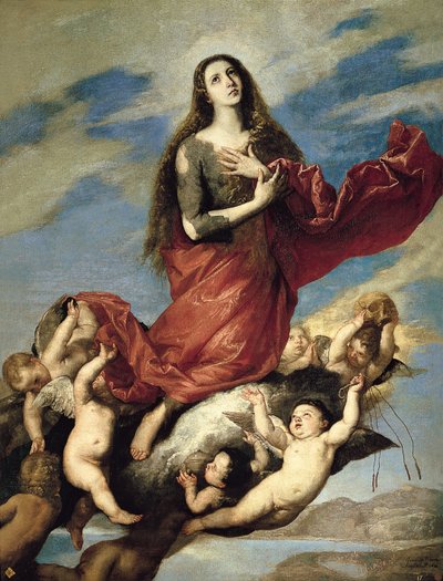 Maria Madalena Levada ao Céu de Jusepe de Ribera
