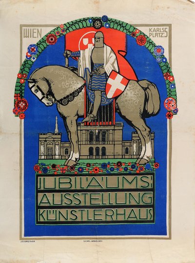 Exposição de Aniversário Vienna Künstlerhaus, 1908. de Josef Breitner