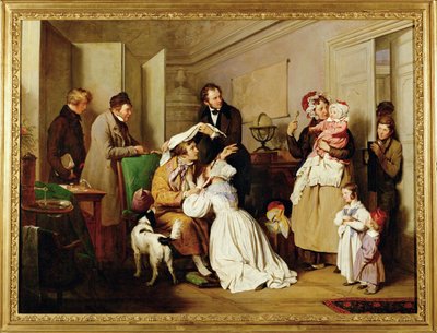 Der Augenarzt - O oftalmologista ... (pintura sobre tela) de Josef Danhauser