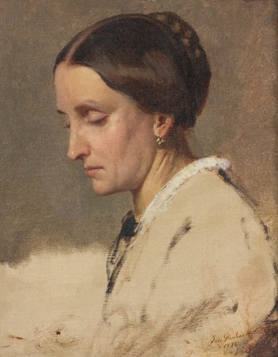 Retrato de uma mulher de Josef Danhauser