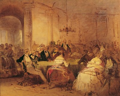 Cena social de Josef Danhauser
