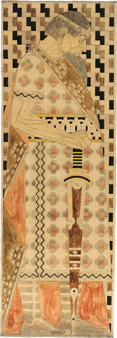 Frieze Design para a Feira Mundial de St. Louis 1904, 1904. de Josef Engelhart