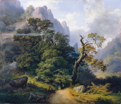 paisagem de montanha de Josef Holzer
