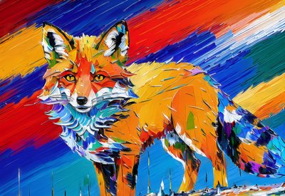 Animais Fox_1 de Josef Johann Michel