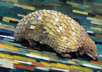 Animais: pangolim 2 de Josef Johann Michel